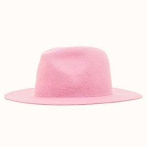 324. Pink cool felt rancher hat